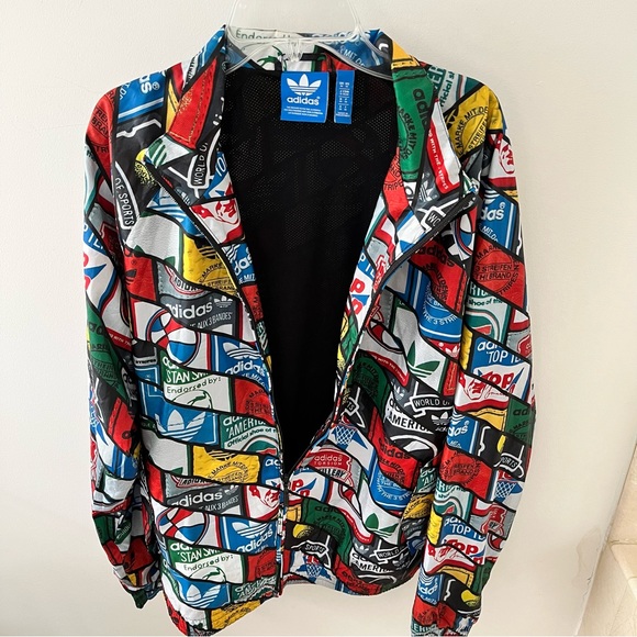 NEW MEN'S ADIDAS Original Label AOP Superstar track Jacket Size M RARE!. - Picture 4 of 6